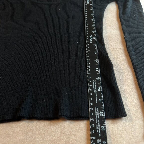 Madewell Merino Wool-Silk Blend Scoopneck Sweater • size small • NWT • NS654 - Picture 9 of 13